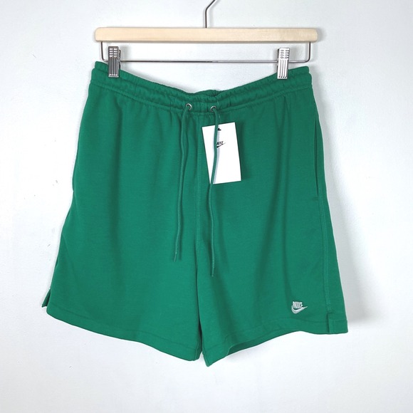 Nike Mens Standard Fit Above Knee Length Green Sweat Shorts - Size S - Picture 1 of 11